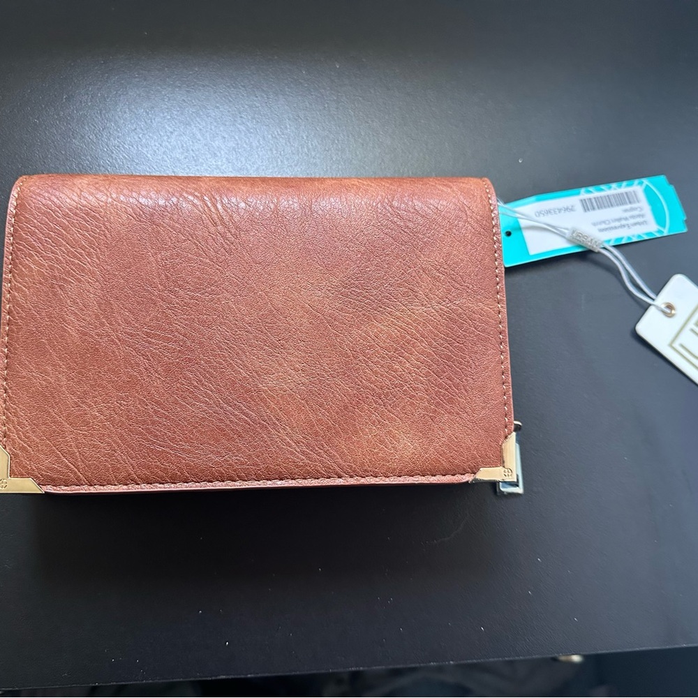 Urban Expressions Vegan Brown Leather Cross Body